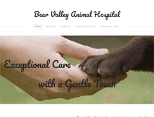 Tablet Screenshot of bearvalleyanimalhospital.com